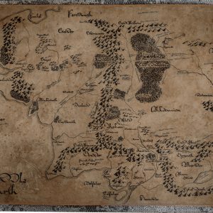 Middle Earth hand drawn map