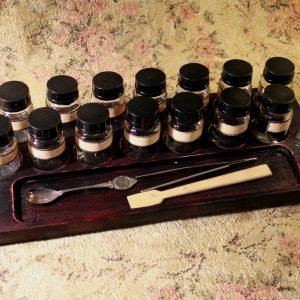 Vintage Specimen Kit BLACK&RED Laboratory Antique Apothecary Alchemy Set