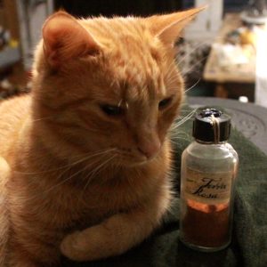 Terra Rosa in a vintage vial