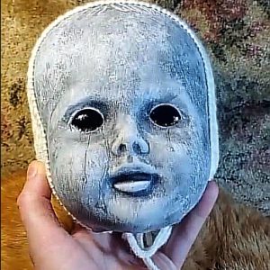 Doll Head Ornament “Toby” Creepy Doll
