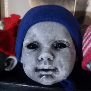 Doll Head Ornament “Therese” Creepy Doll