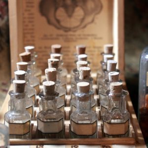 Vintage Specimen Kit 20 vintage bottles  Antique Apothecary Alchemy Set