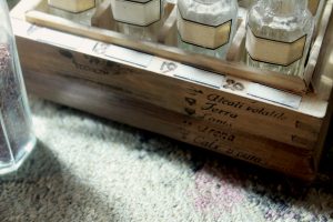 Set of 20 vintage bottles in a wooden case
