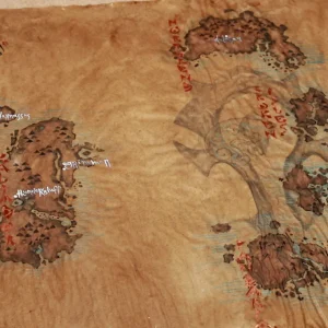 Azeroth hand drawn map – the Horde design – choose expansion