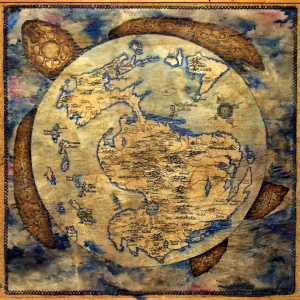 Discworld hand drawn map