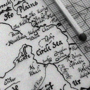 Discworld hand drawn map