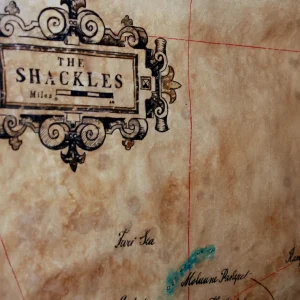 The Shackles hand drawn map