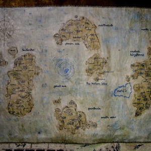 Azeroth SUPER DETAILED hand drawn map  – choose expansion