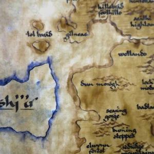 Azeroth hand drawn map  – choose expansion